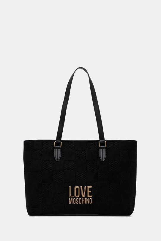 Love Moschino torebka mieści A4 czarny JC4123PP0NKB100A