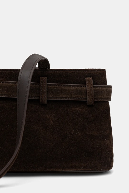 Accesorii Miss Sixty geantă de mână din piele întoarsă 6S3GJ81600 maro