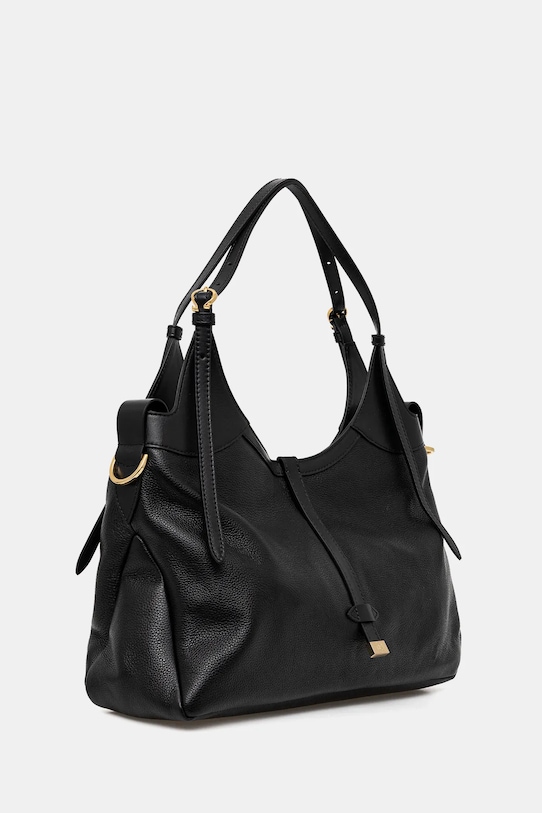 Pollini torebka skórzana PC4400PP0NQA1 czarny AW25