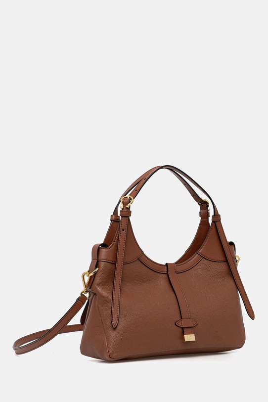 Pollini torebka skórzana PC4401PP0NQA1 brązowy AW25