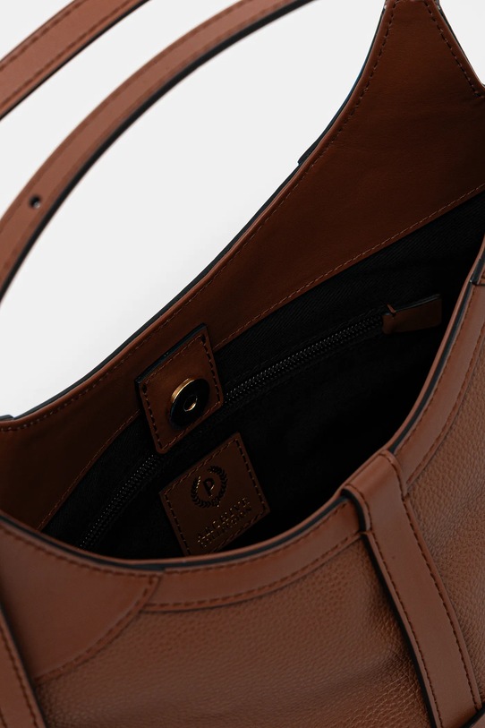 Pollini torebka skórzana PC4401PP0NQA1 brązowy