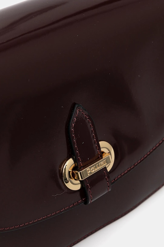 Pollini torebka skórzana bordowy PC4403PP0NQB1
