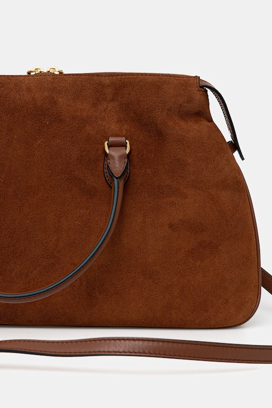 Semišová kabelka Pollini hnedá PC4406PP0NQD1