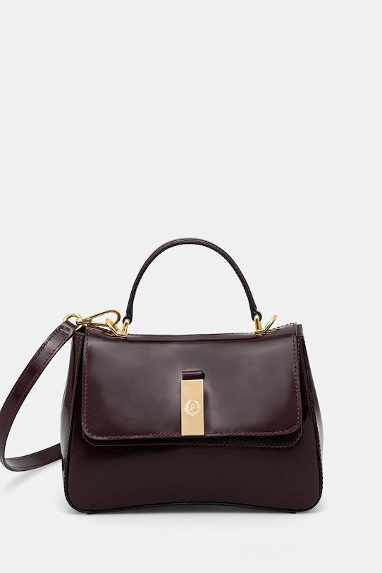 Kožená kabelka Pollini nezmestí A4 burgundské PC4418PP0NQB1