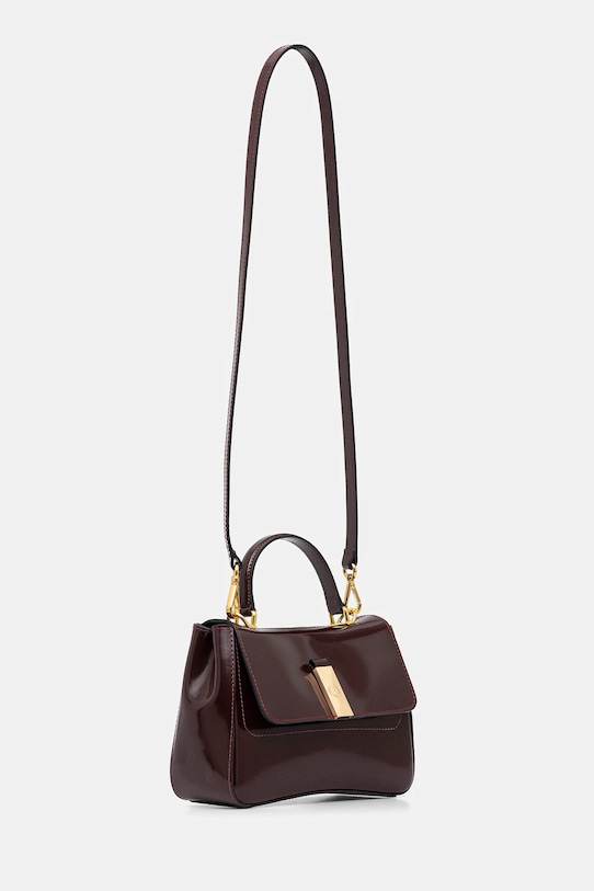 Kožená kabelka Pollini PC4418PP0NQB1 burgundské AW25