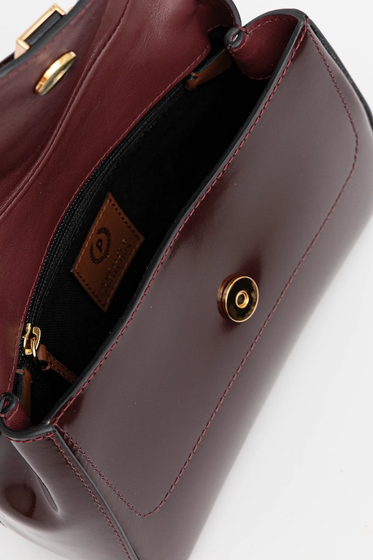 Kožená kabelka Pollini PC4418PP0NQB1 burgundské