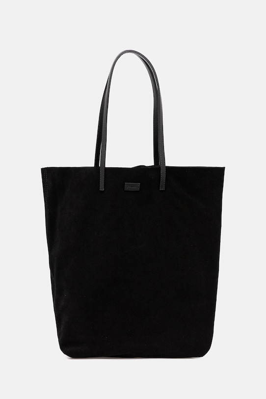 Pollini torebka zamszowa skóra zamszowa czarny PC4425PP0NQL1