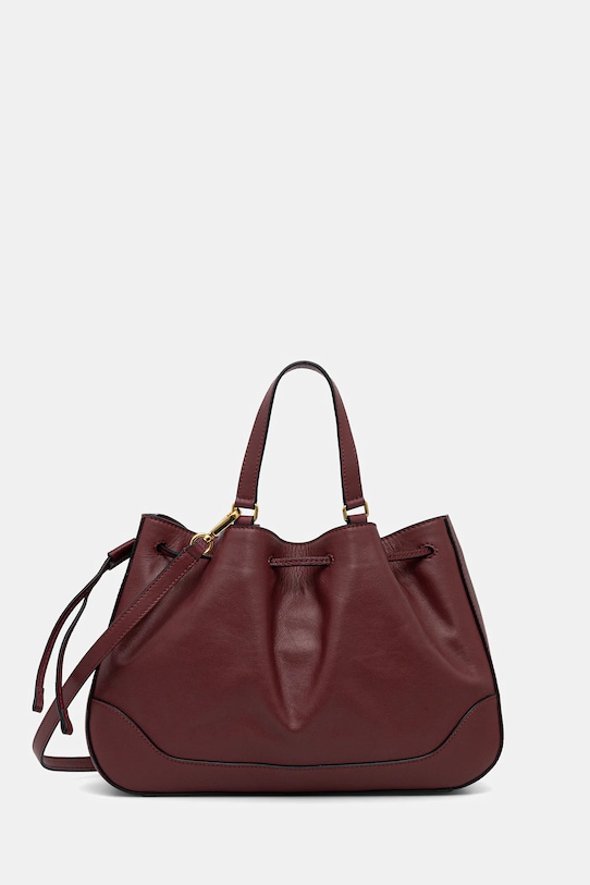 Pollini torebka skórzana skóra licowa bordowy PC4428PP0NQG1