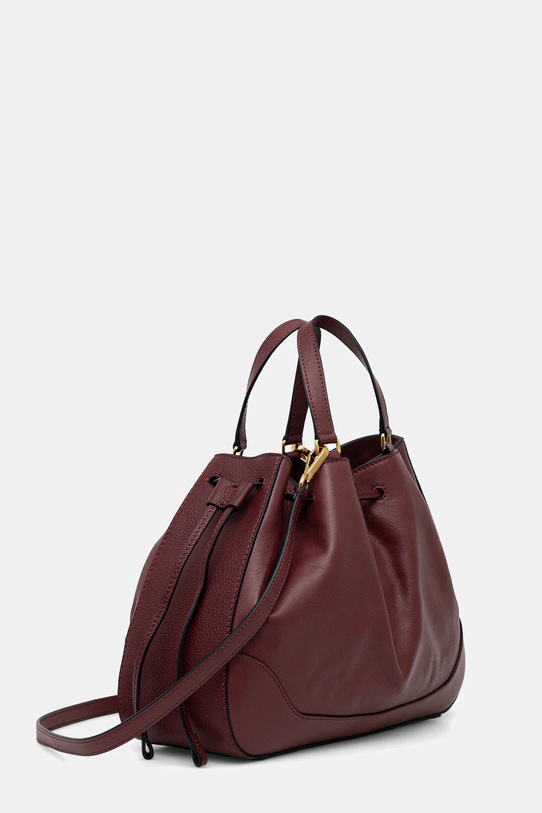 Pollini torebka skórzana PC4428PP0NQG1 bordowy AW25