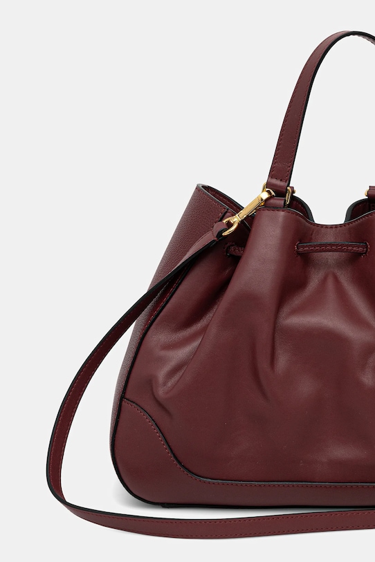 Akcesoria Pollini torebka skórzana PC4428PP0NQG1 bordowy