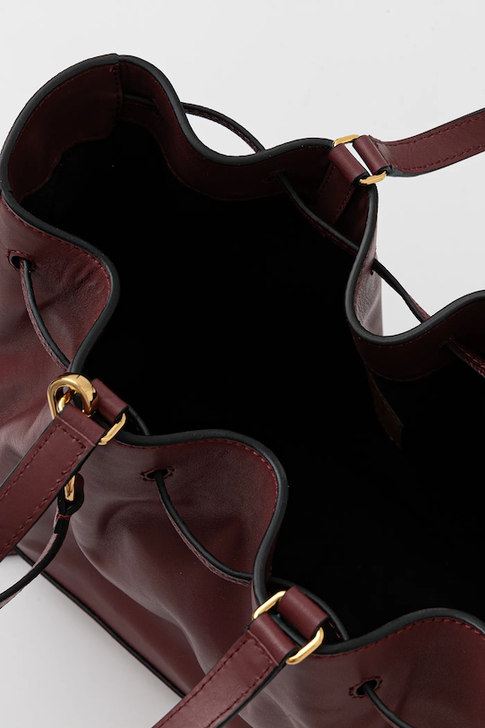 Pollini torebka skórzana PC4428PP0NQG1 bordowy