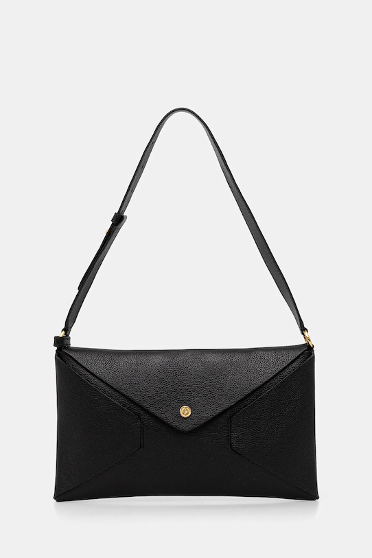 Pollini torebka skórzana skóra licowa czarny PC4413PP0NQC0