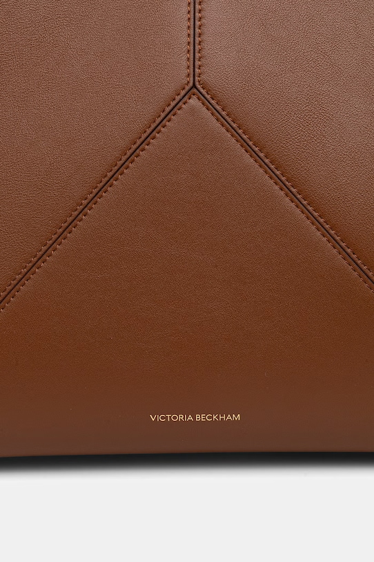 Victoria Beckham torebka shopper damska skórzana Victoria brązowy B325AAC006915A