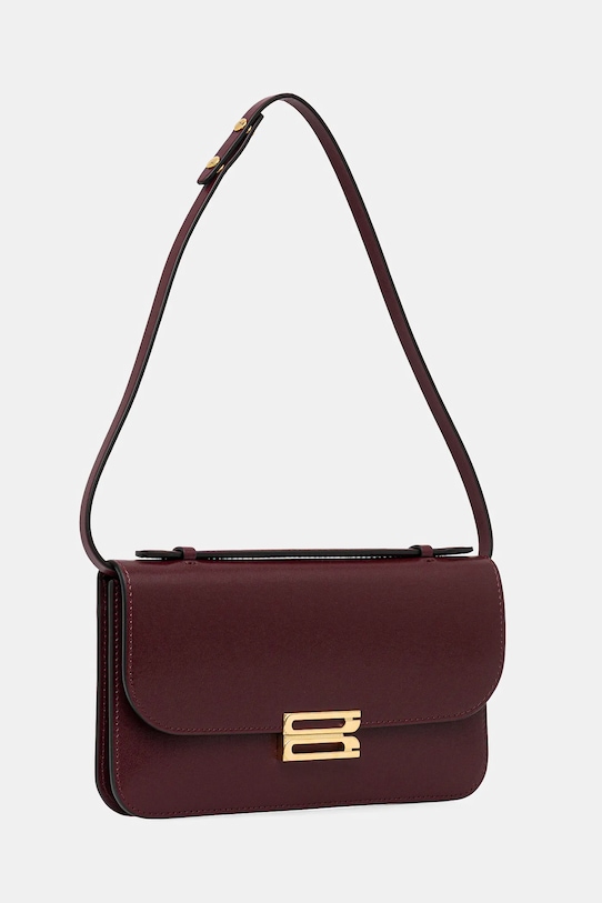 Шкіряна сумка Victoria Beckham B425AAC006932A бордо AW25