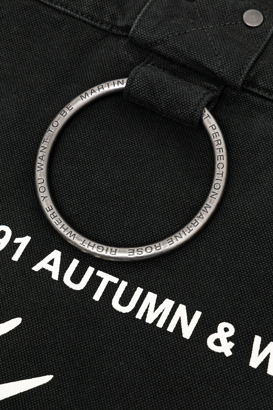 Martine Rose geantă de bumbac Bondage Tote Bag verde 1207WP22414