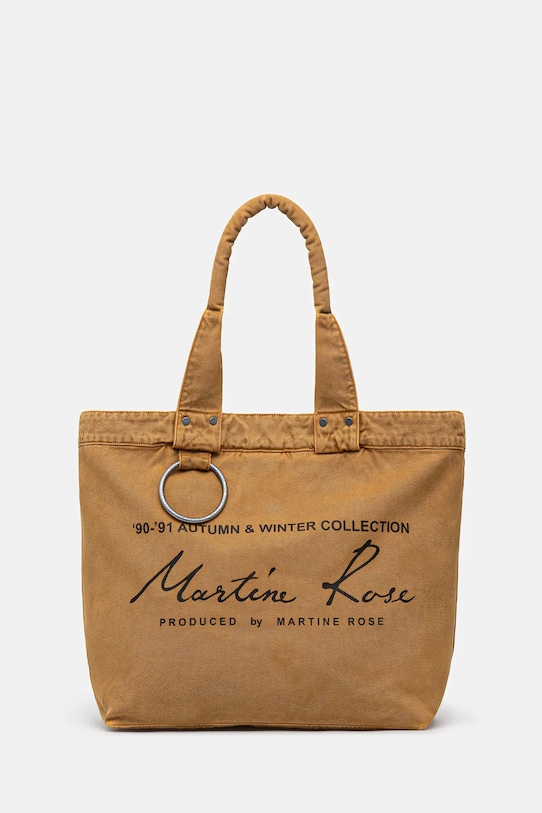 Сумочка Martine Rose Bondage Tote Bag аплікація коричневий 1207WP22718