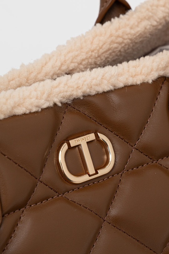 Τσάντα Twinset καφέ 252TD8112