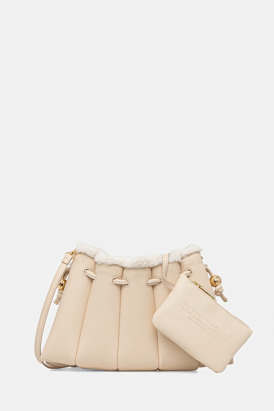 Themoire torebka nie mieści A4 beżowy TMFW25DFEDF81