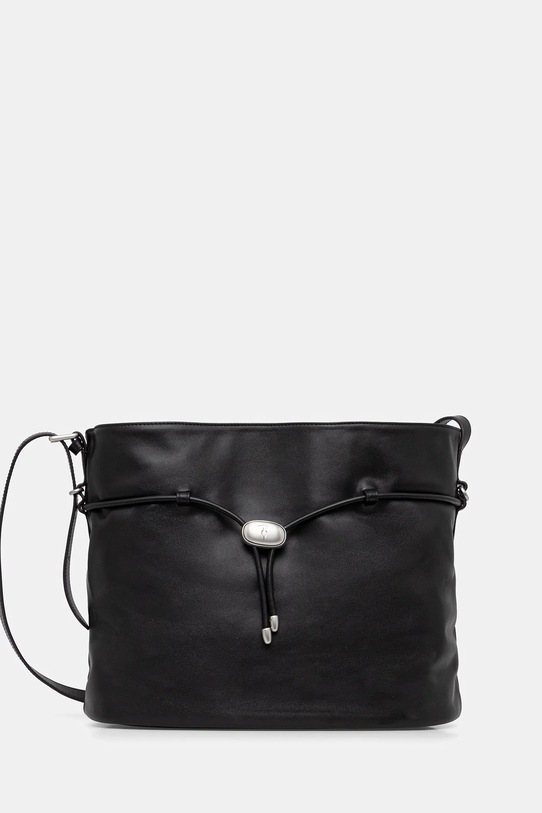 Trussardi torebka skórzana skóra licowa czarny Z598E005975N