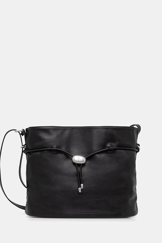 Trussardi poșetă de piele uni negru Z598E005975N