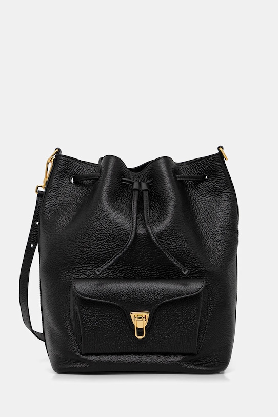 Coccinelle torebka skórzana skóra licowa czarny E1.TFK.23.01.01