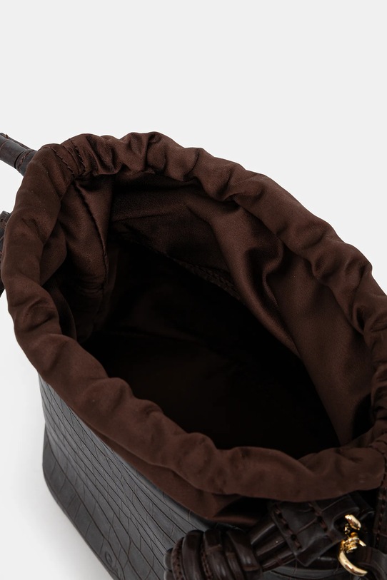 GANNI torebka Bou Bucket Bag A6697 brązowy