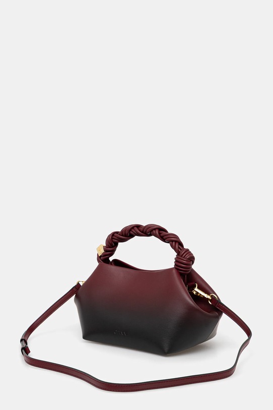 Akcesoria GANNI torebka Bou Bag Small Gradient A6756 bordowy