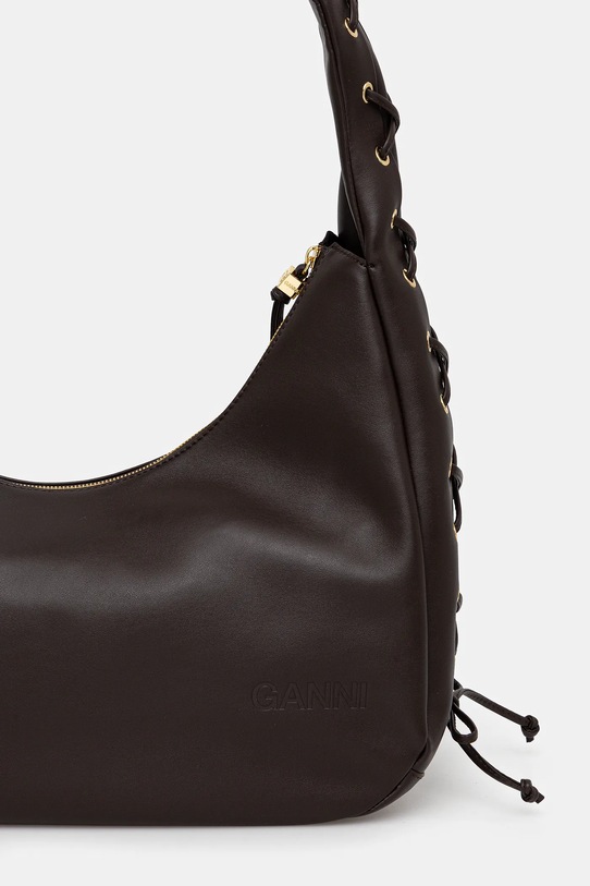 Doplnky Kabelka GANNI Hobo Medium Laces A7319 hnedá