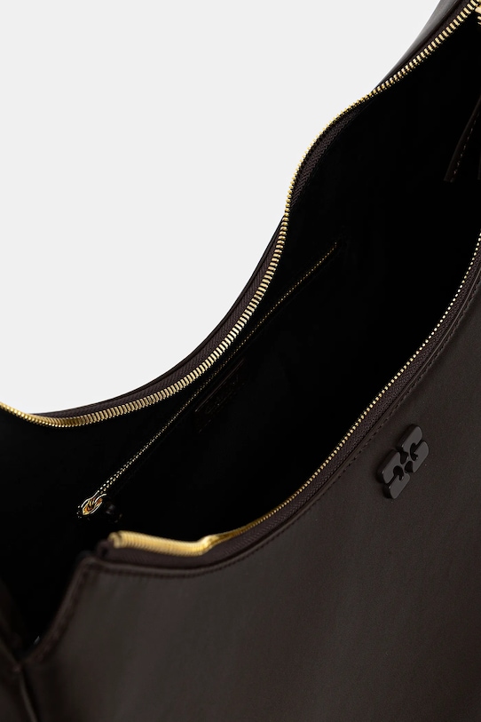 Kabelka GANNI Hobo Medium Laces A7319 hnedá