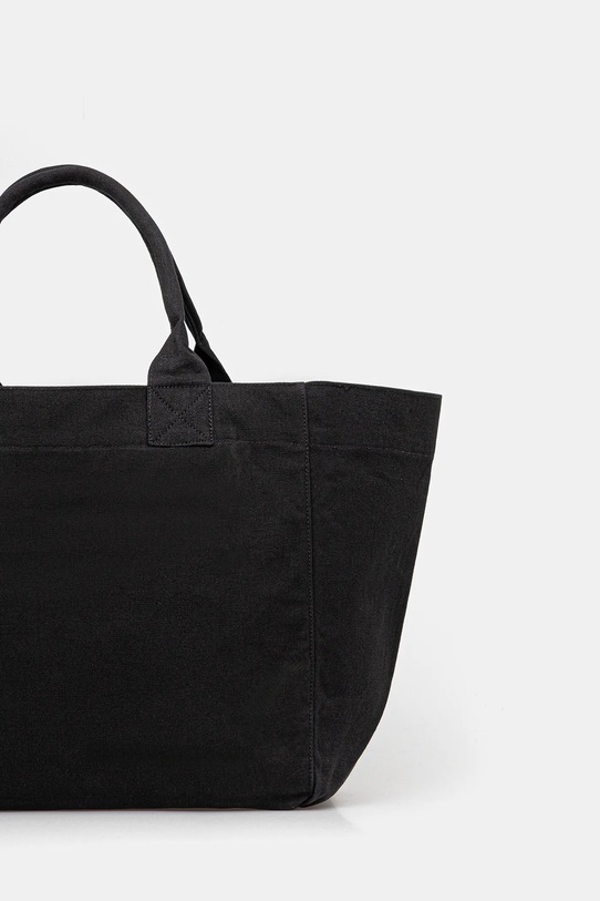 Akcesoria GANNI torebka bawełniana Shopper XXL Pocket Dog Print A7083 czarny