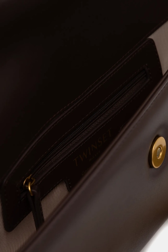 Twinset torebka skórzana 252TD836A brązowy