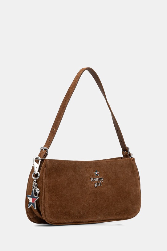 Tommy Jeans torebka skórzana AW0AW18309 brązowy AW25