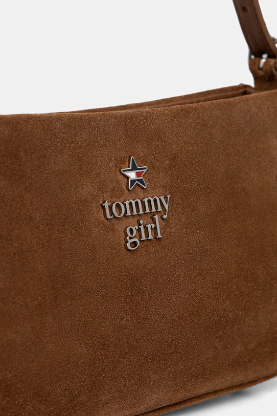 Tommy Jeans torebka skórzana brązowy AW0AW18309