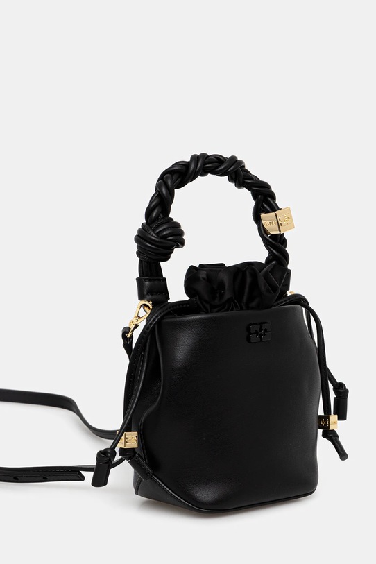 GANNI torebka Bou Bucket Mini A6800. czarny AW25