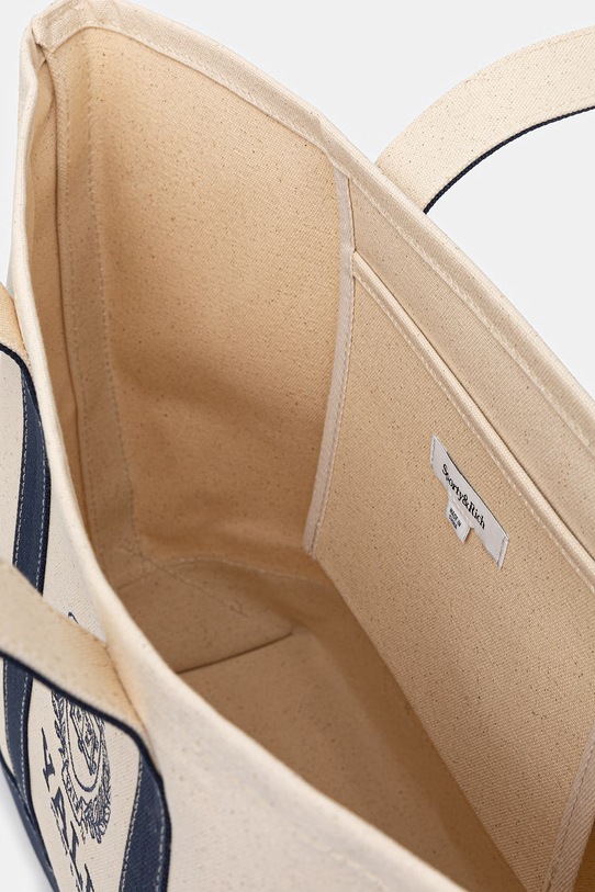 Sporty & Rich torebka Yale Crest Tote BA006611677BE23 beżowy