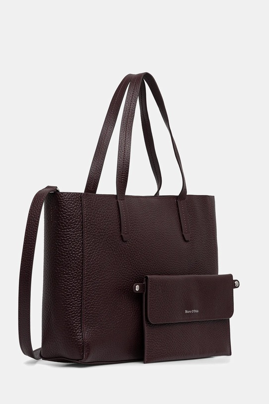 Marc O'Polo torebka skórzana 5000007742 bordowy AW25