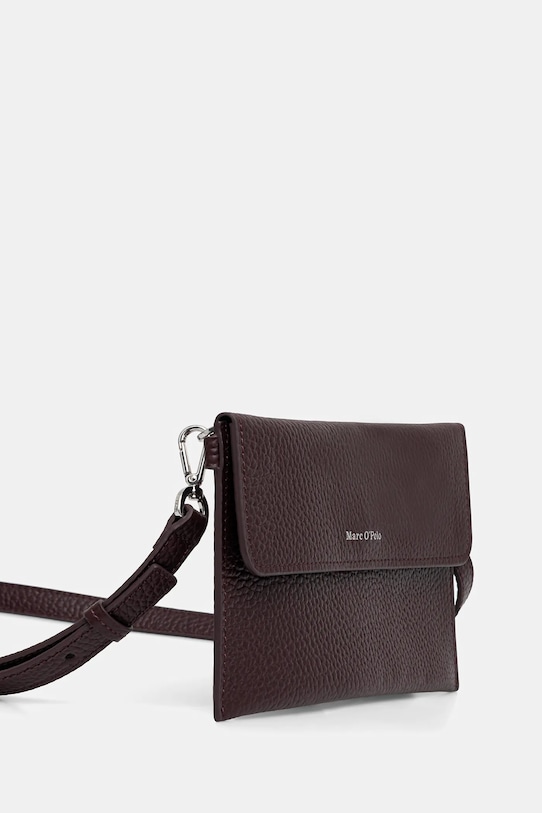 Accesorii Marc O'Polo poșetă de piele 5000007742 burgundia