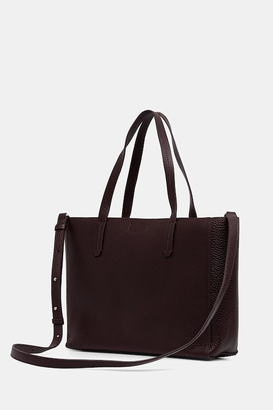 Marc O'Polo poșetă de piele burgundia 5000007742