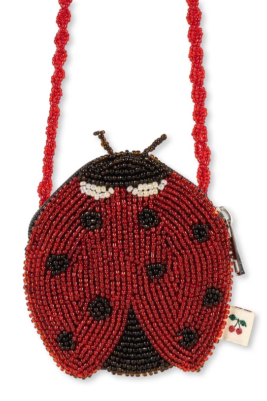 Dziewczynka Konges Sløjd torebka dziecięca LADYBUG BEADED BAG KS103853.9BYA czerwony