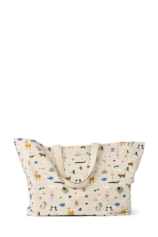 Βαμβακερή τσάντα Liewood Maxi Totebag χωράει Α4 μπεζ LW14739.9BYA