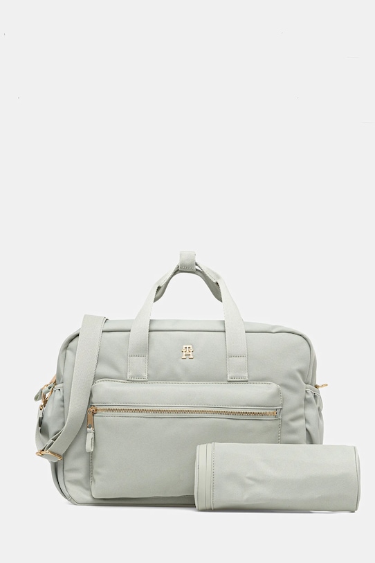 Přebalovací taška na kočárek Tommy Hilfiger hladký zelená AU0AU01997.9BYA