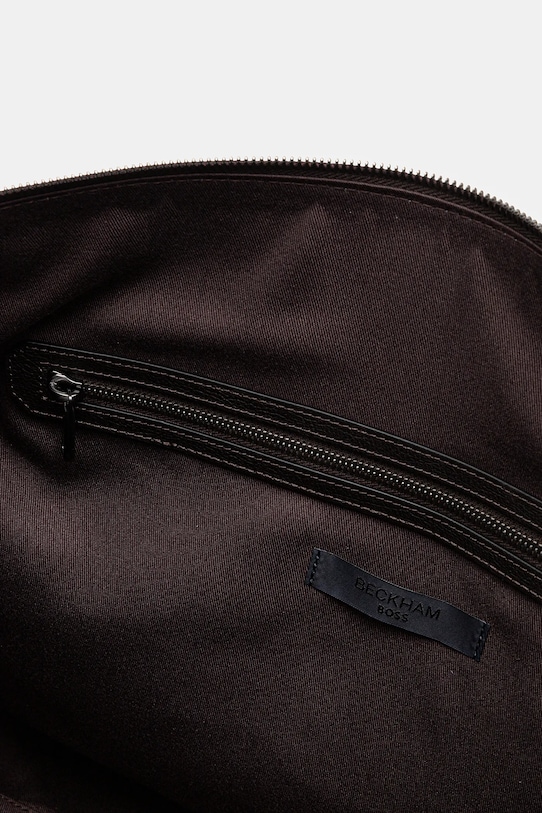 BOSS geantă de piele x David Beckham 50549409 maro