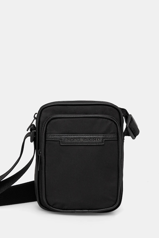 Tommy Hilfiger saszetka nie mieści A4 czarny AM0AM13465