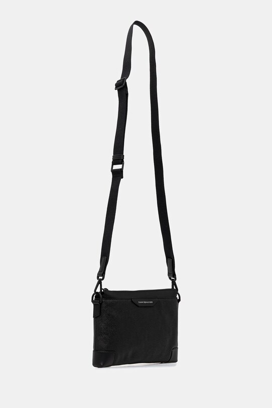 Δερμάτινο φακελάκι Tommy Hilfiger AM0AM13547 μαύρο AW25