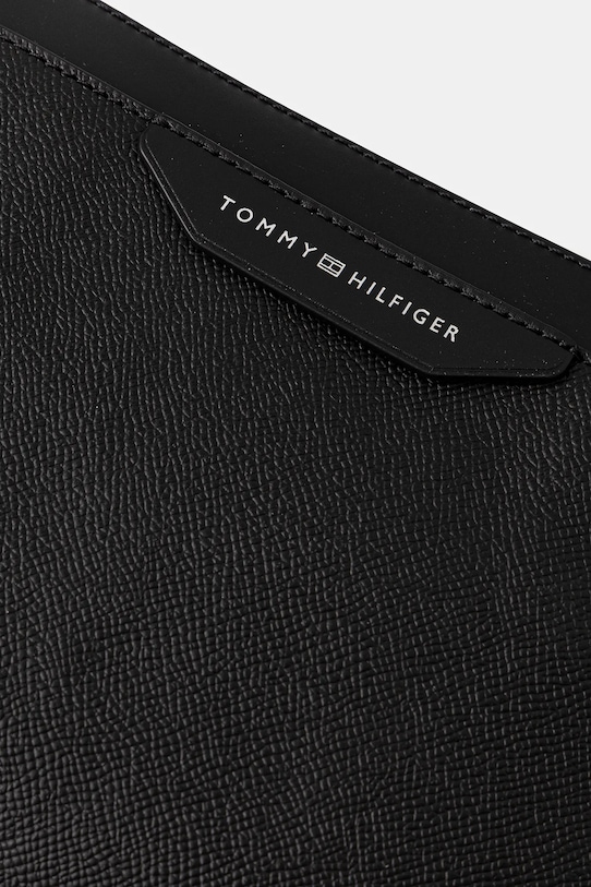 Δερμάτινο φακελάκι Tommy Hilfiger μαύρο AM0AM13547