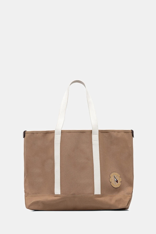 Taška Tommy Hilfiger hladký hnědá AM0AM13557