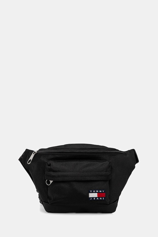 Сумка на пояс Tommy Jeans гладкий чёрный AM0AM13390