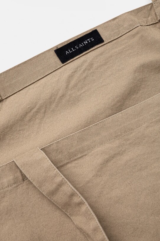 Bavlnená taška AllSaints LARGE M170XC béžová