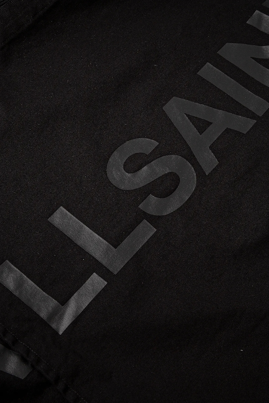 Βαμβακερή τσάντα AllSaints LARGE μαύρο M170XC