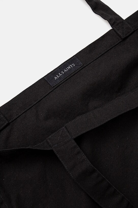 Хлопковая сумка AllSaints LARGE M170XC чёрный